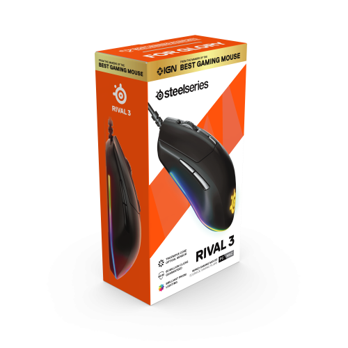 Rival 3 Wired Mouse | The Best RGB Gaming Mouse in Bangladesh